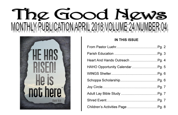 The Good News: April 2018