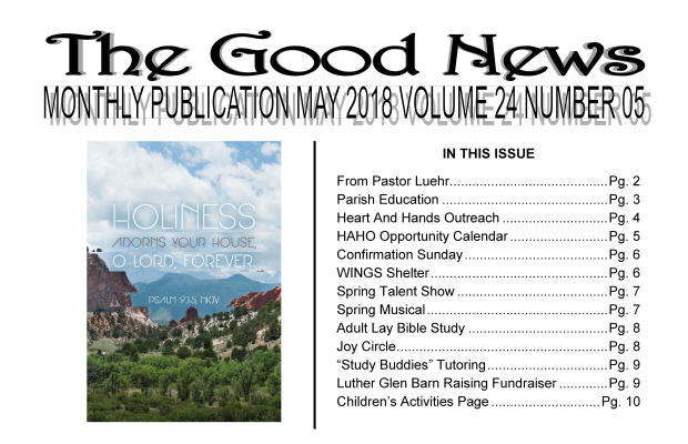 The Good News: May 2018