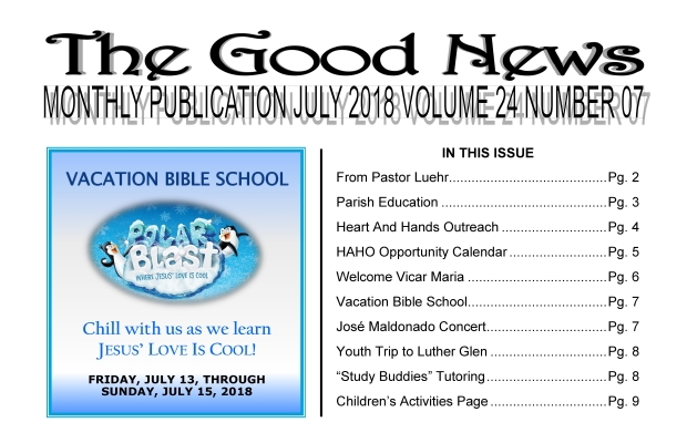 The Good News: July 2018
