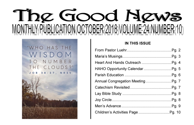 The Good News: October 2018