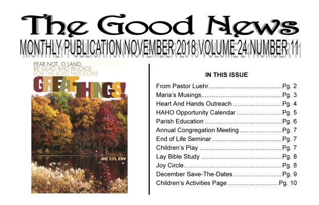 The Good News: November 2018