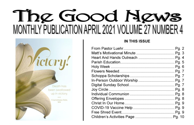 The Good News: April 2021
