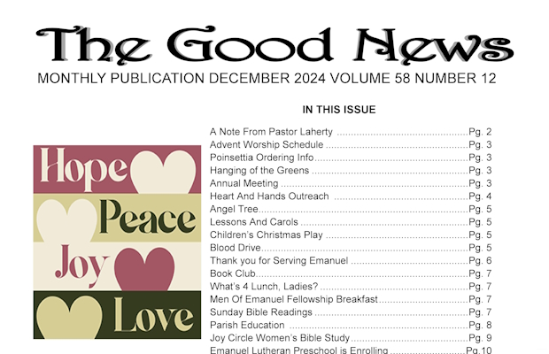 The Good News: 2024
