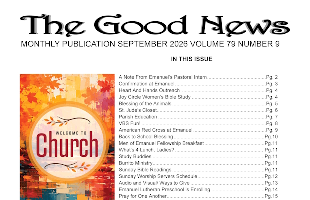 The Good News: September 2026