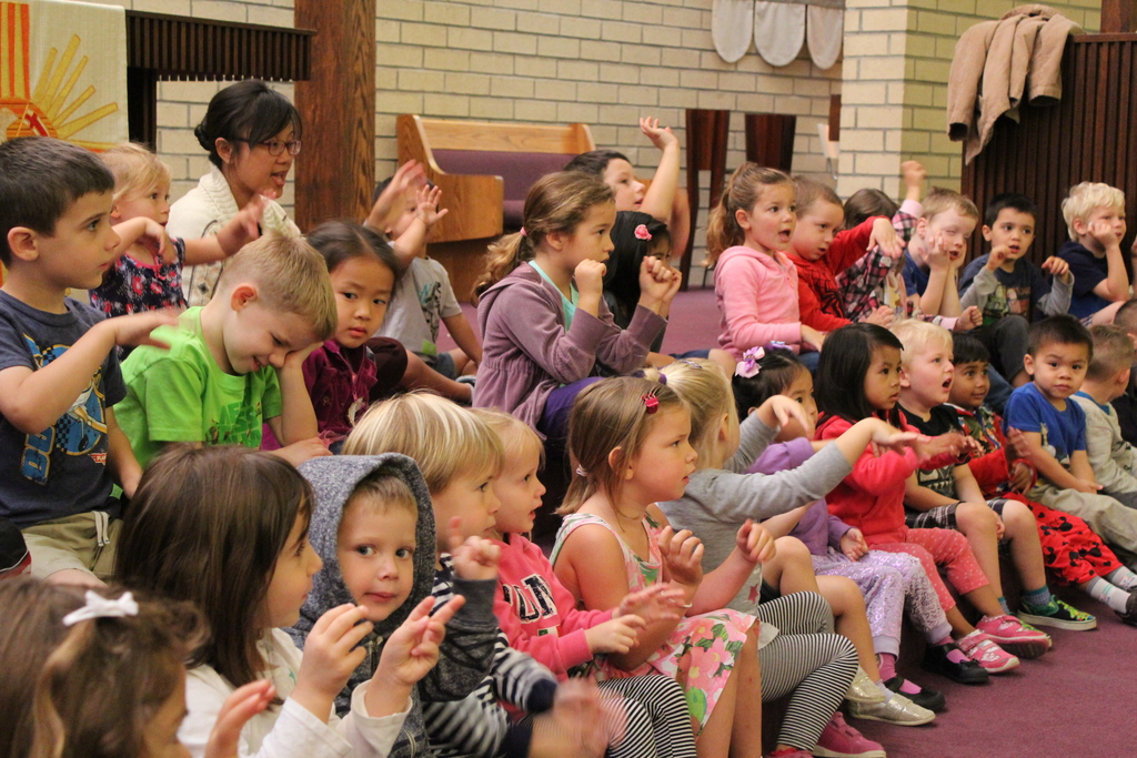 Emanuel Lutheran Preschool Students in Class